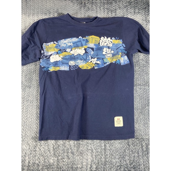 Ecko Unltd. Other - Y2K Ecko Unltd T Shirt Mens‎ XL Graffiti Design Dark Blue